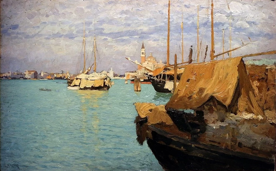 Laguna a San Giorgio - Raccolte Frugone, Genova